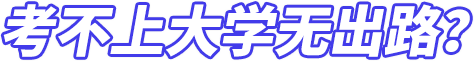 考不上大学无出路？